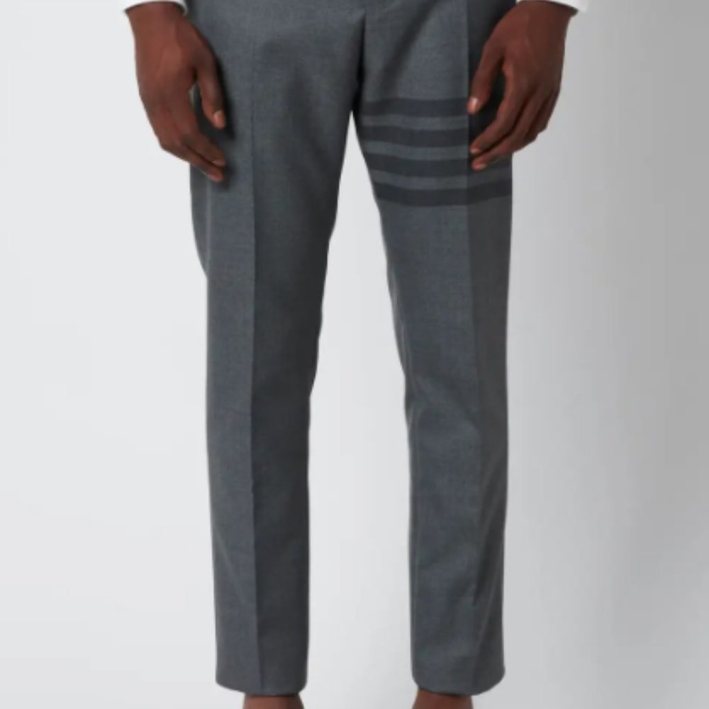 Men's Low Rise Skinny Side Tab Trousers
